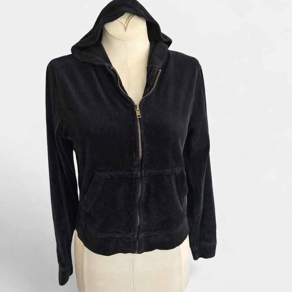 Black Zip-Up Hoodie EUC
